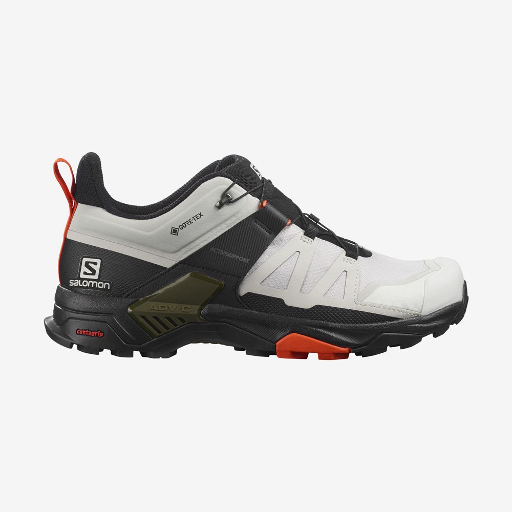 Salomon Israel X ULTRA 4 GORE-TEX - Mens Hiking Shoes - White (RMZI-01547)